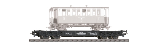 Bemo 2601820 - H0 - Tragwagen für Schmalspurfahrzeuge, DB, Ep. IV
